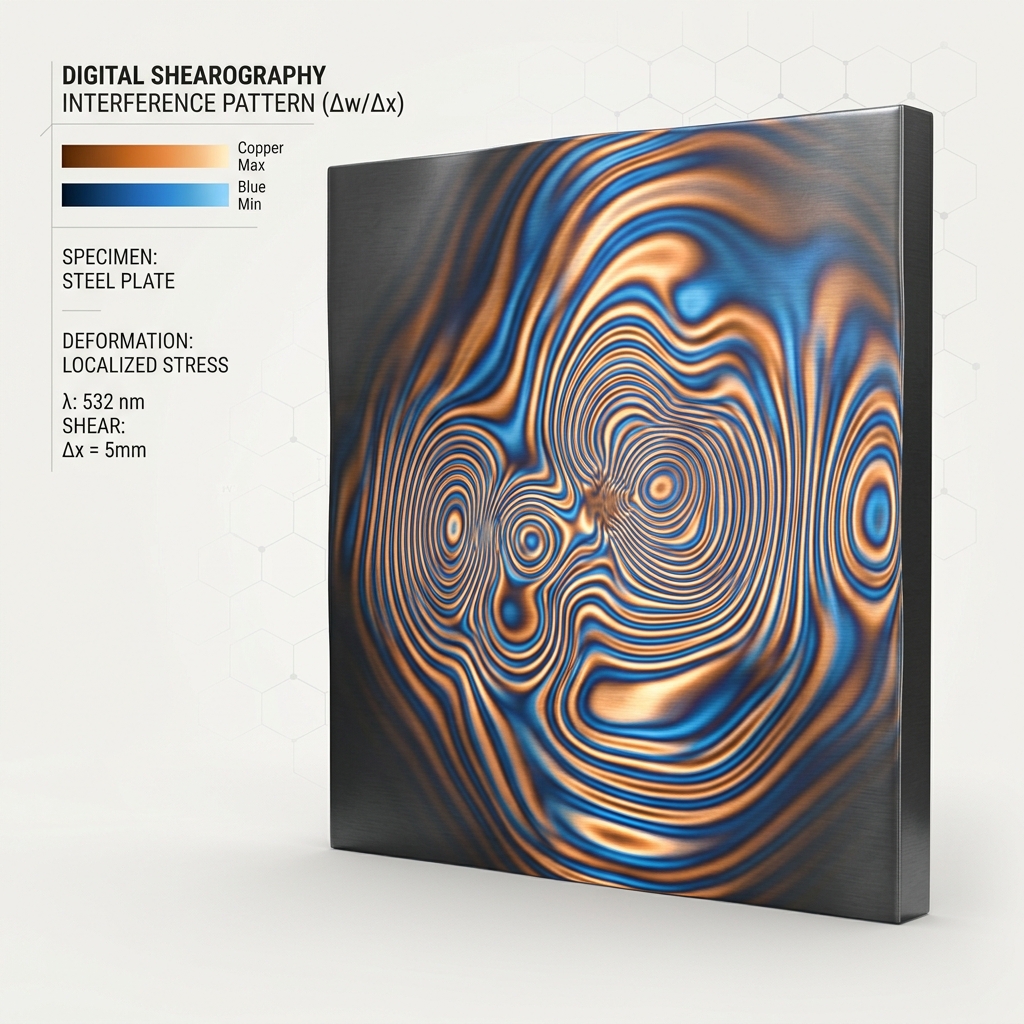 Digital Shearography Interference Pattern